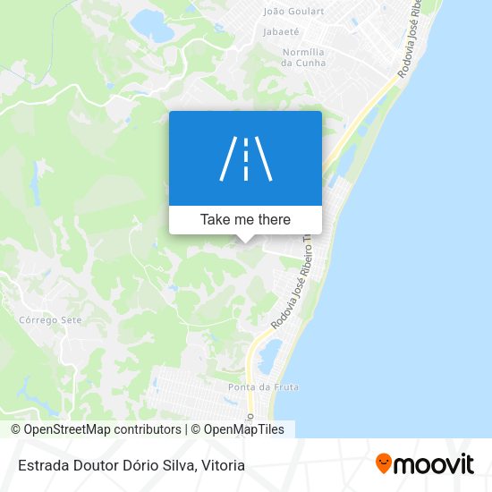 Estrada Doutor Dório Silva map