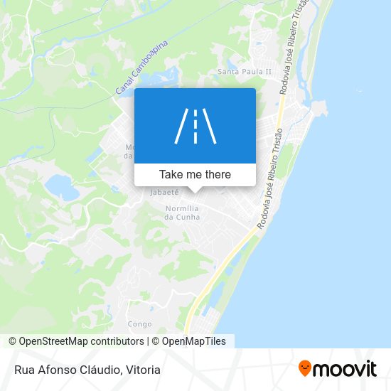 Rua Afonso Cláudio map