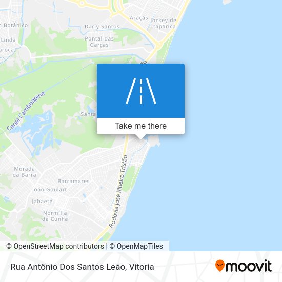 Rua Antônio Dos Santos Leão map