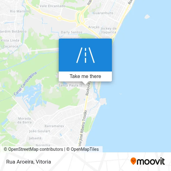 Rua Aroeira map