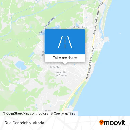 Rua Canarinho map