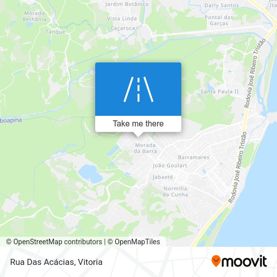 Rua Das Acácias map