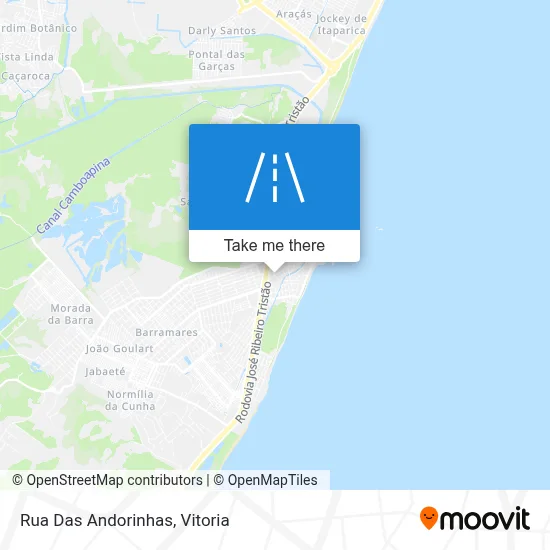 Rua Das Andorinhas map