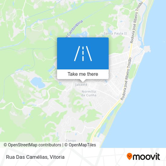 Rua Das Camélias map
