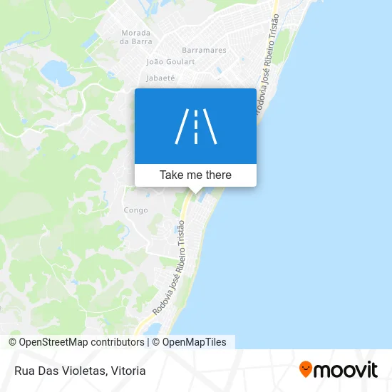 Rua Das Violetas map