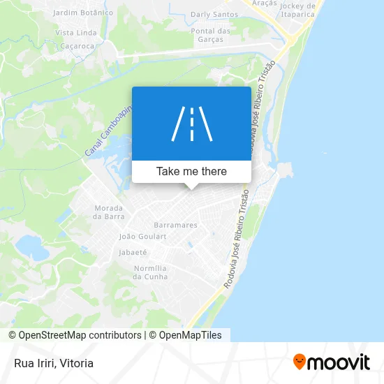 Rua Iriri map
