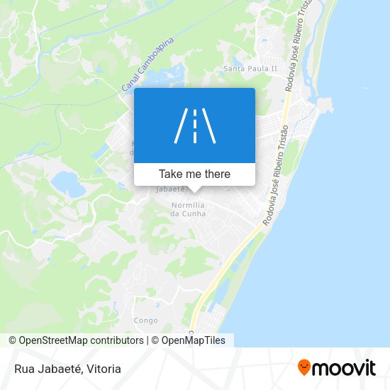 Rua Jabaeté map