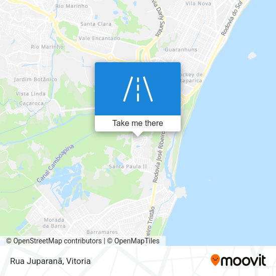 Rua Juparanã map