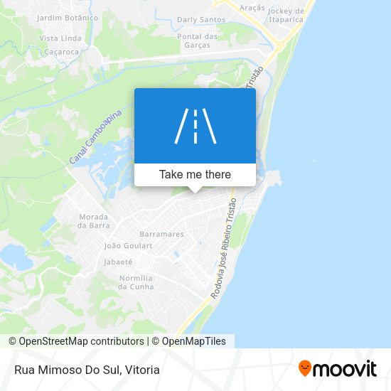Rua Mimoso Do Sul map