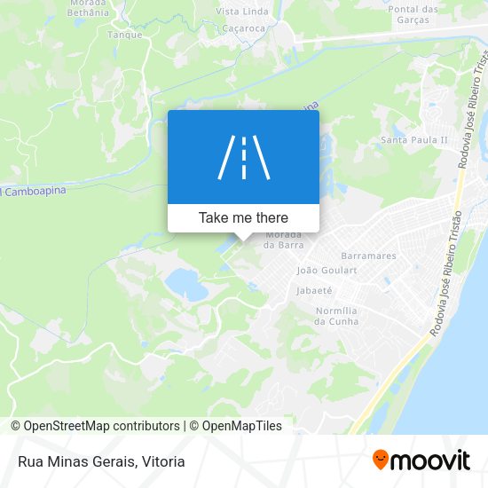 Rua Minas Gerais map