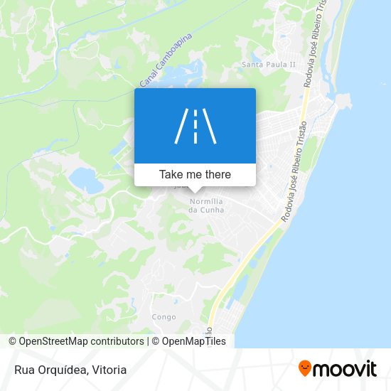 Rua Orquídea map