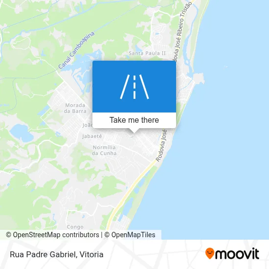 Rua Padre Gabriel map