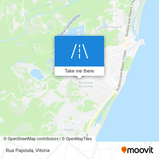 Rua Papoula map