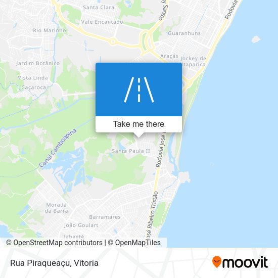 Rua Piraqueaçu map