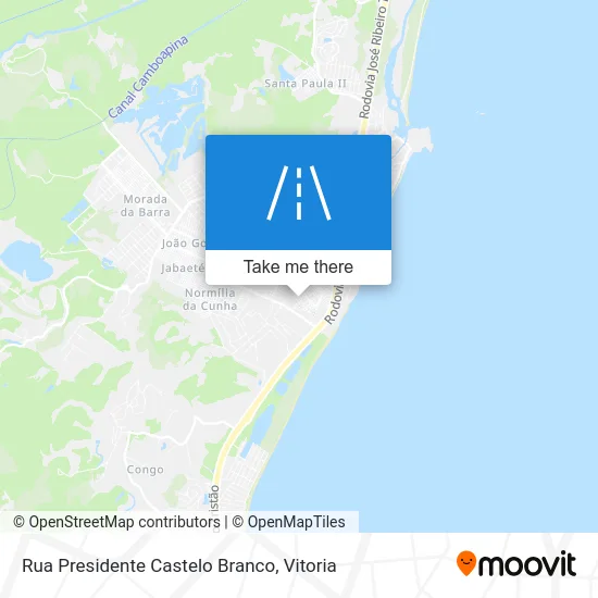 Rua Presidente Castelo Branco map