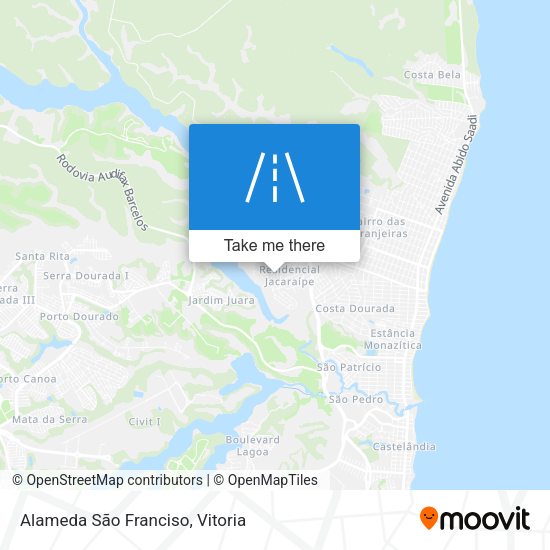 Alameda São Franciso map