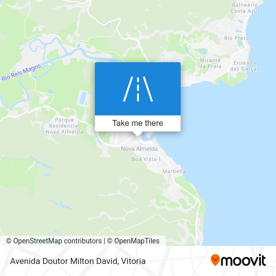 Avenida Doutor Milton David map