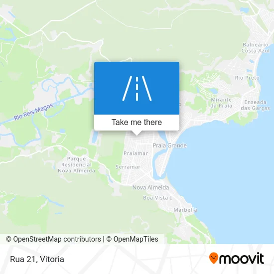 Rua 21 map