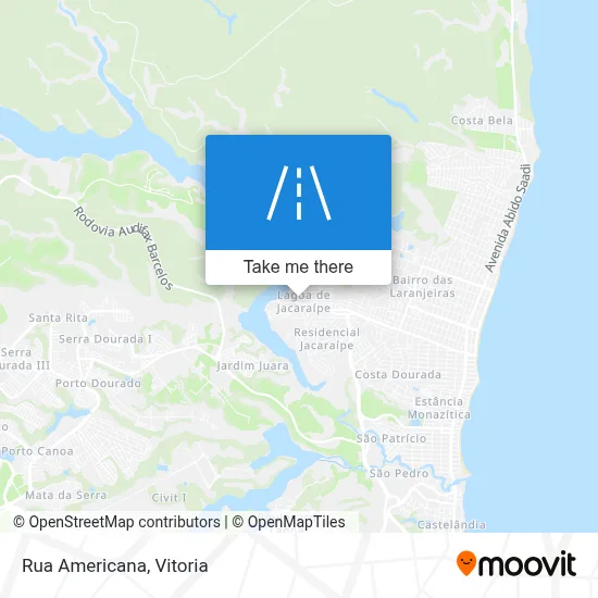 Rua Americana map