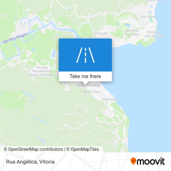 Rua Angélica map