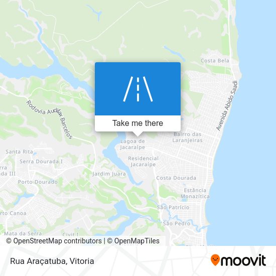 Rua Araçatuba map
