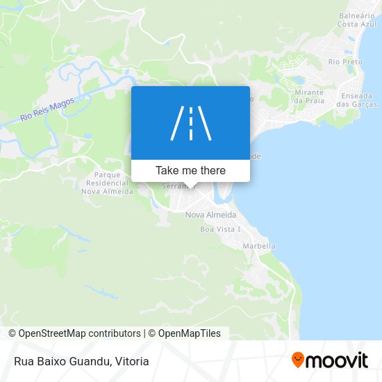 Rua Baixo Guandu map