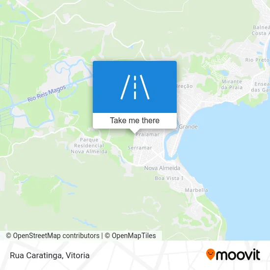 Rua Caratinga map