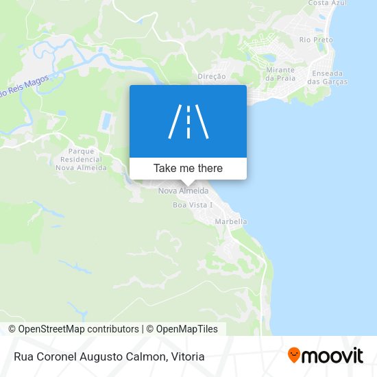 Rua Coronel Augusto Calmon map
