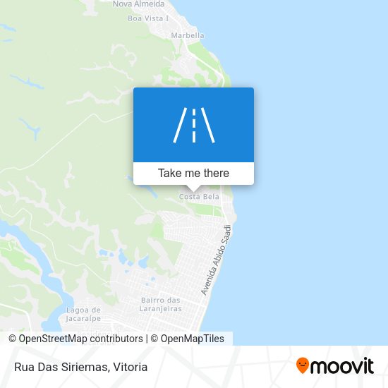 Rua Das Siriemas map