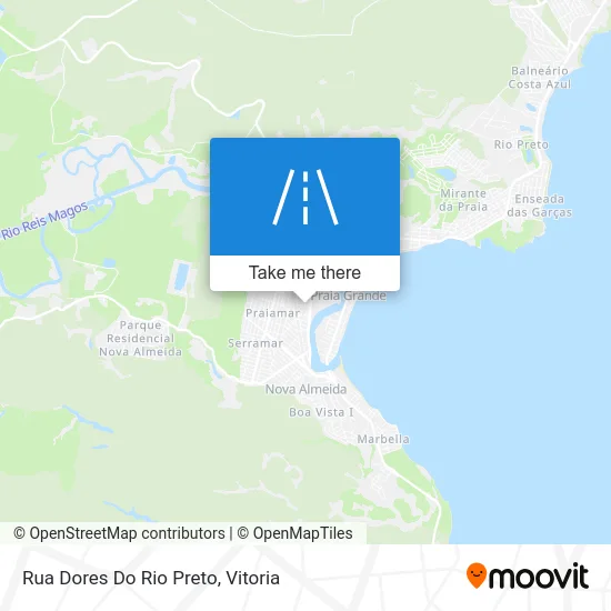 Rua Dores Do Rio Preto map