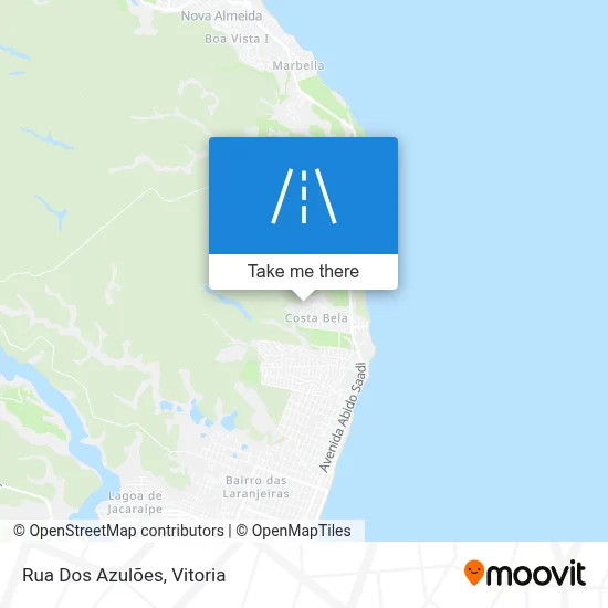 Rua Dos Azulões map