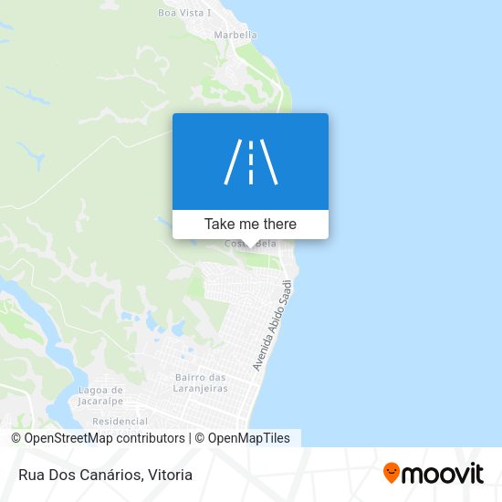 Rua Dos Canários map