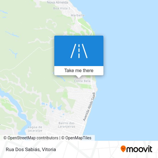 Rua Dos Sabiás map