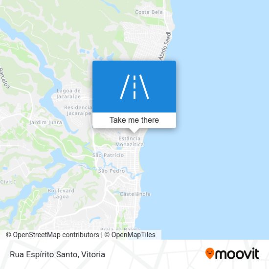 Rua Espírito Santo map