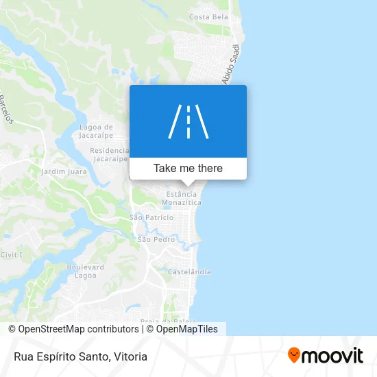 Rua Espírito Santo map