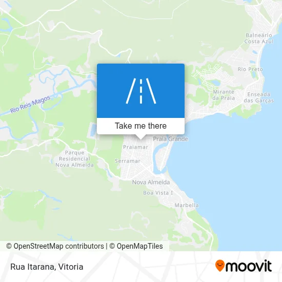 Rua Itarana map