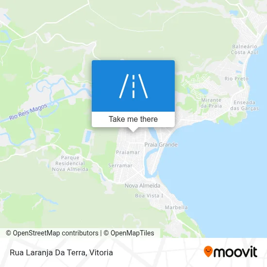 Rua Laranja Da Terra map