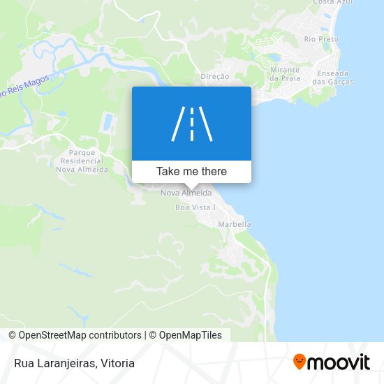 Rua Laranjeiras map