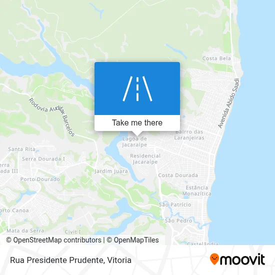 Rua Presidente Prudente map