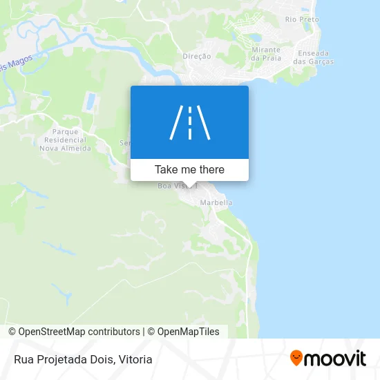 Rua Projetada Dois map