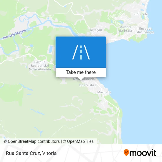 Rua Santa Cruz map