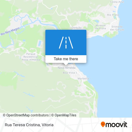 Rua Teresa Cristina map