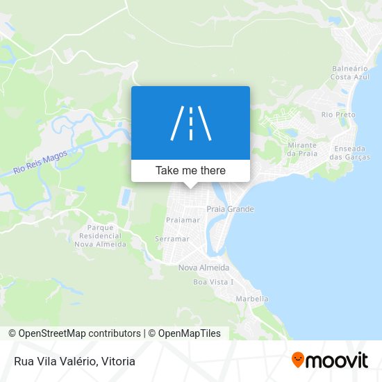 Rua Vila Valério map