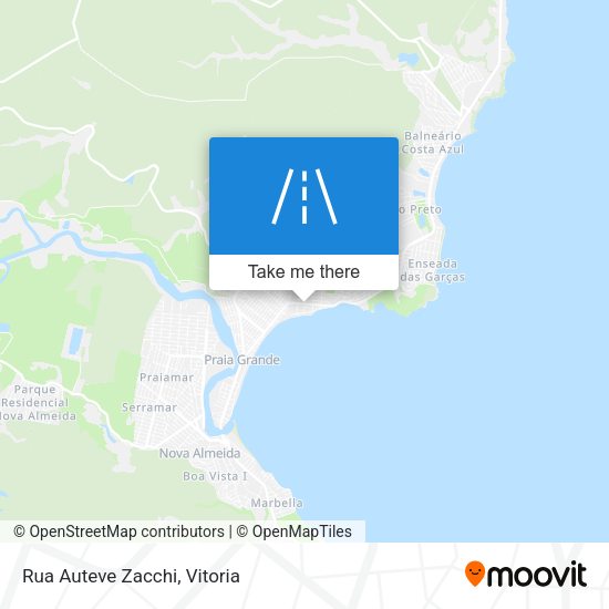 Rua Auteve Zacchi map