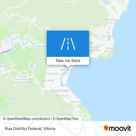 Rua Distrito Federal map