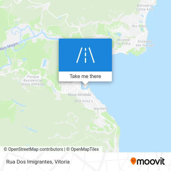 Rua Dos Imigrantes map