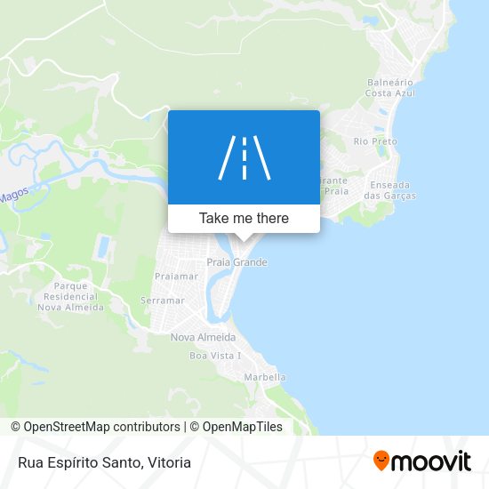 Rua Espírito Santo map