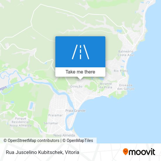 Rua Juscelino Kubitschek map