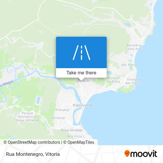 Rua Montenegro map