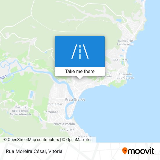 Rua Moreira César map